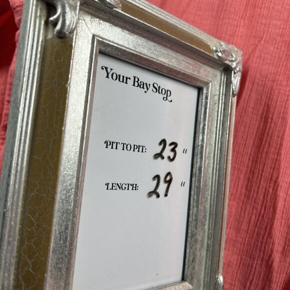 Talbots Women's Blouse Size Large 100% Cotton Coral Roll Tab Long Sleeve Gauzy - Picture 8 of 8